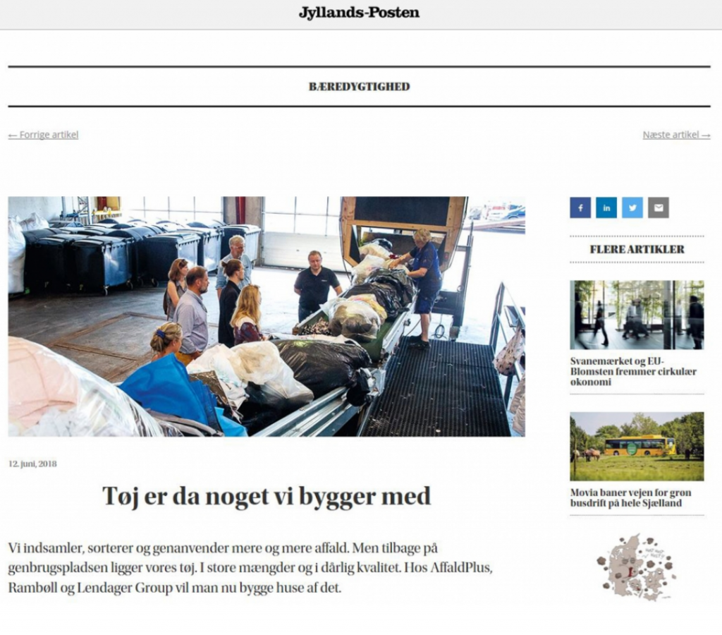 Lendager i Jyllands-Posten